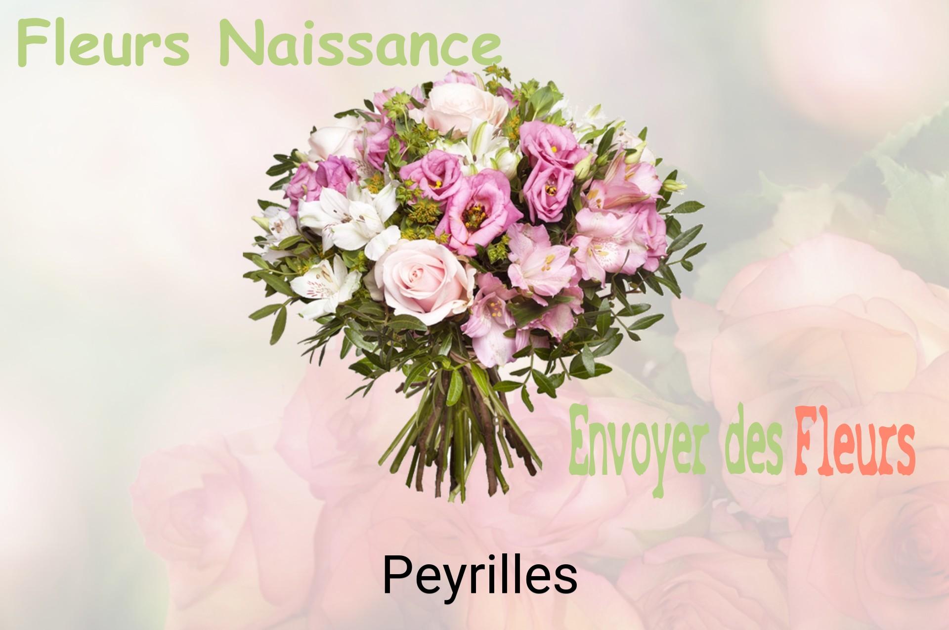 Bouquet de fleurs de naissance livré à Peyrilles